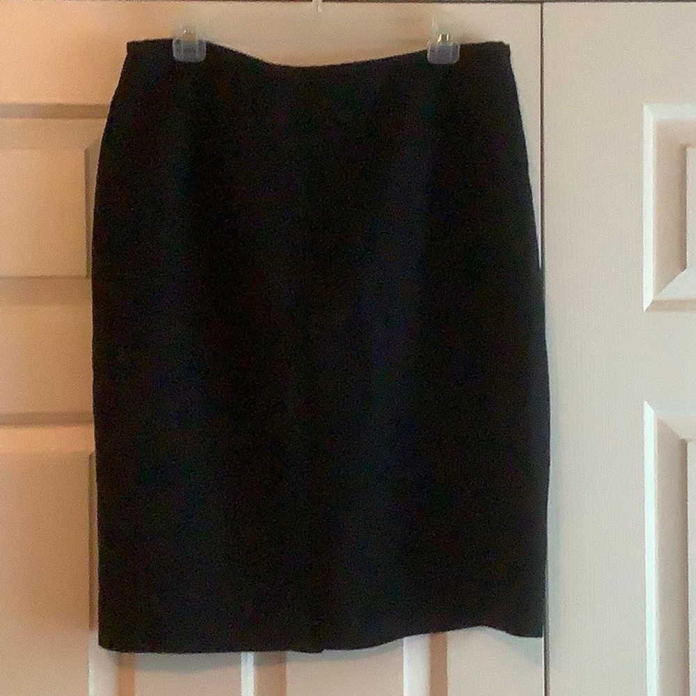 Black Wool Skirt